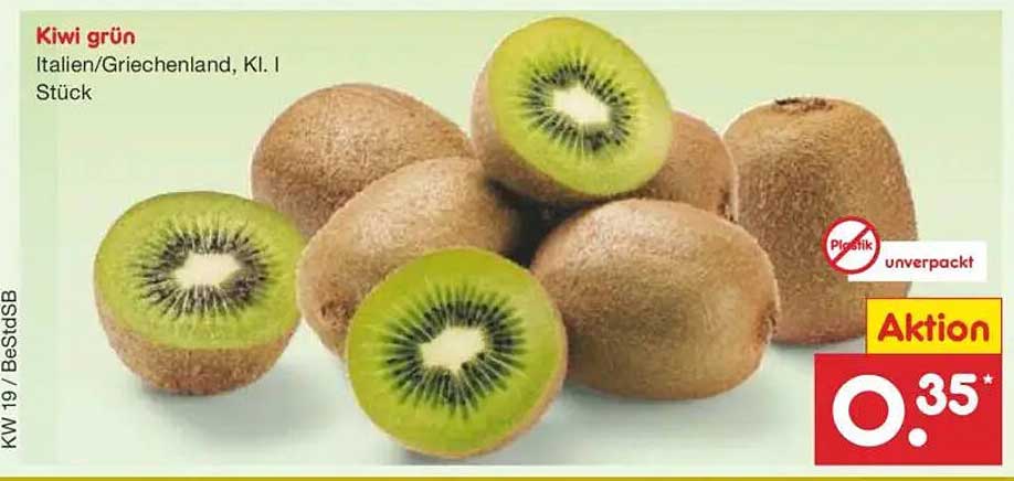 Kiwi grün - Italien/Griechenland, Kl. I Stück