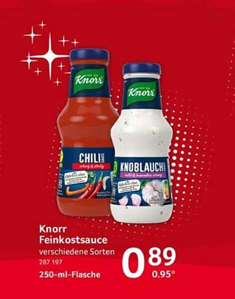 Knorr Feinkostsauce verschiedene Sorten 250 ml