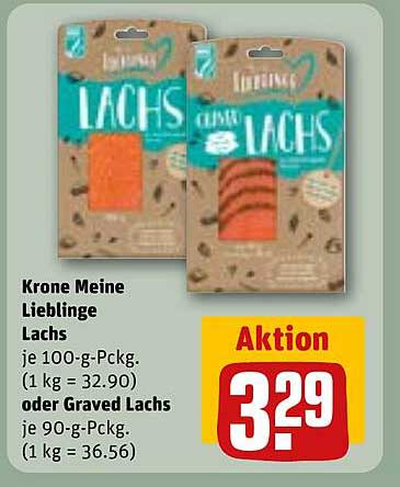 Krone Meine Lieblinge Lachs 100 g oder Graved Lachs 90 g