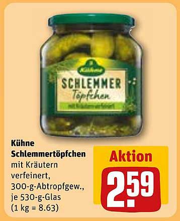 KÜHNE Schlemmtöpfchen mit Kräutern - 300 g für nur 2,59 €