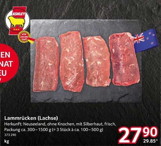 Lammrücken (Lachse) - Frisch und zart aus Neuseeland