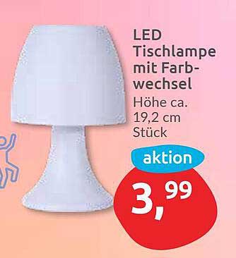 LED Tischlampe mit Farbwechsel