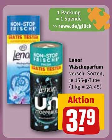 Lenor Wäscheparfum, verschiedene Sorten, je 155-g-Tube