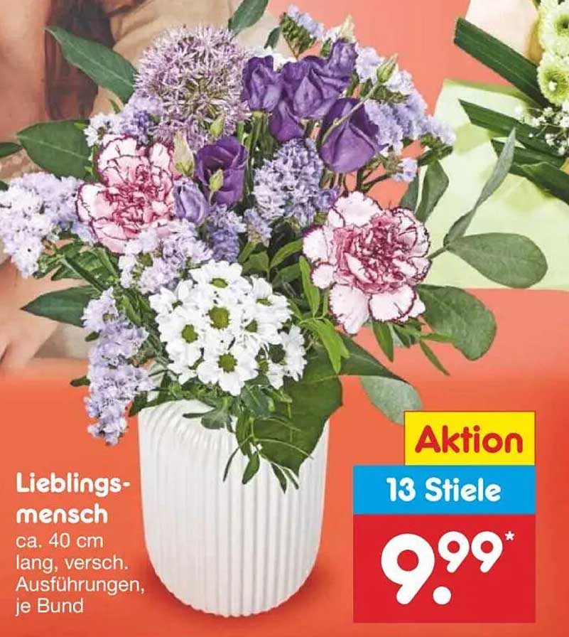 Lieblingsmensch - Blumenstrauß mit 13 Stielen