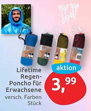 Lifetime Regen-Poncho für Erwachsene