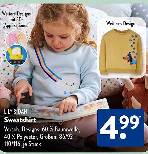 LILY & DAN Sweatshirt in verschiedenen Designs