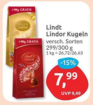 Lindt Lindor Kugeln - verschiedene Sorten 299/300 g