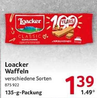 Loacker Waffeln verschiedene Sorten 135-g-Packung