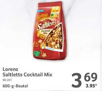 Lorenz Saltletts Cocktail Mix 600-g-Beutel