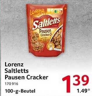Lorenz Saltletts Pausen Cracker 100-g-Beutel