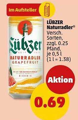LÜBZER NaturRadler Grapefruit