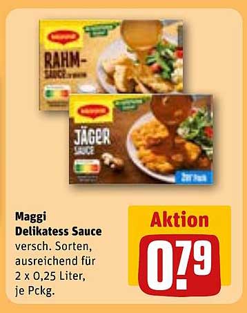 Maggi Delikatess Sauce (verschiedene Sorten)
