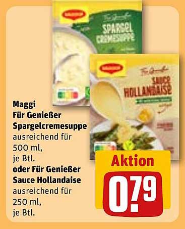 Maggi Für Genießer Spargelcremesuppe oder Sauce Hollandaise