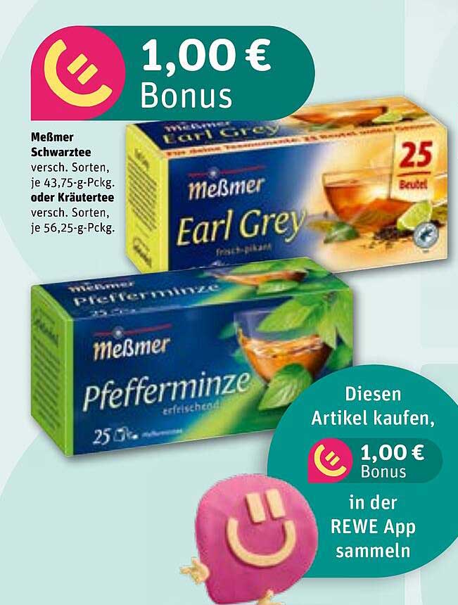 Meßmer Schwarztee oder Kräutertee – verschiedene Sorten
