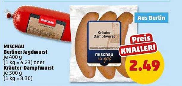Mischau Berliner Jagdwurst & Kräuter-Dampfwurst