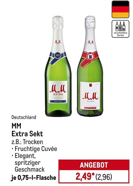 MM Extra Sekt 0,75 l - Fruchtige Cuvée