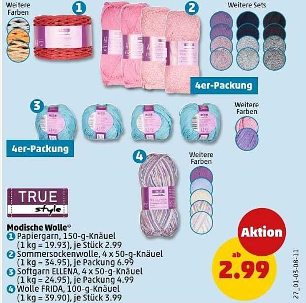 Modische Wolle - TRUE style Angebot