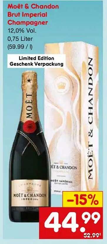 Moët & Chandon Brut Imperial Champagner 0,75 Liter - Limited Edition Geschenk Verpackung