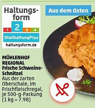 MÜHLENHOF REGIONAL Frische Schweine-Schnitzel
