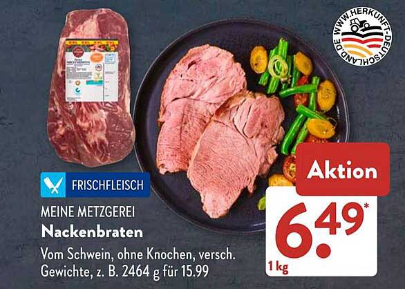 Nackenbraten - Meine Metzgerei
