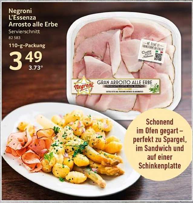 Negroni L’Essenza Arrostoo alle Erbe Servierschnitt 110-g-Packung