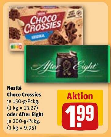 Nestlé Choco Crossies 150-g-Pckg. oder After Eight 200-g-Pckg.