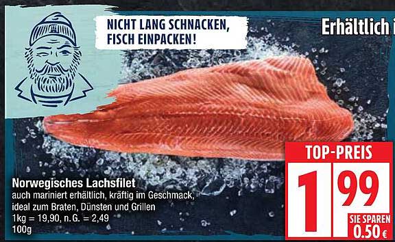 Norwegisches Lachsfilet