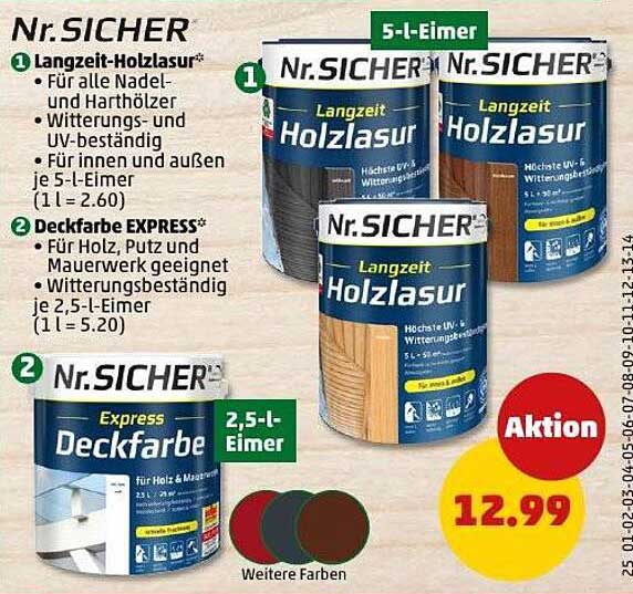Nr. SICHER Langzeit-Holzlack, 5 l