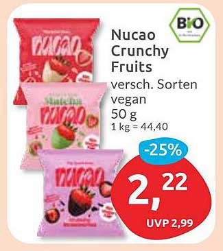 Nucao Crunchy Fruits - verschiedene Sorten, vegan
