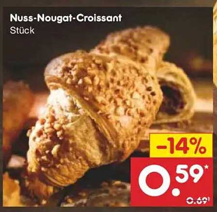 Nuss-Nougat-Croissant