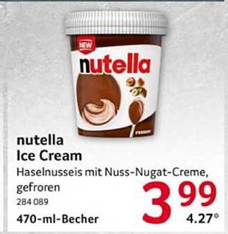 nutella Ice Cream - Haselnusseis mit Nuss-Nugat-Creme, gefroren
