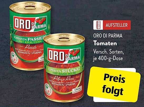 Oro di Parma Tomaten, verschiedene Sorten, je 400-g-Dose