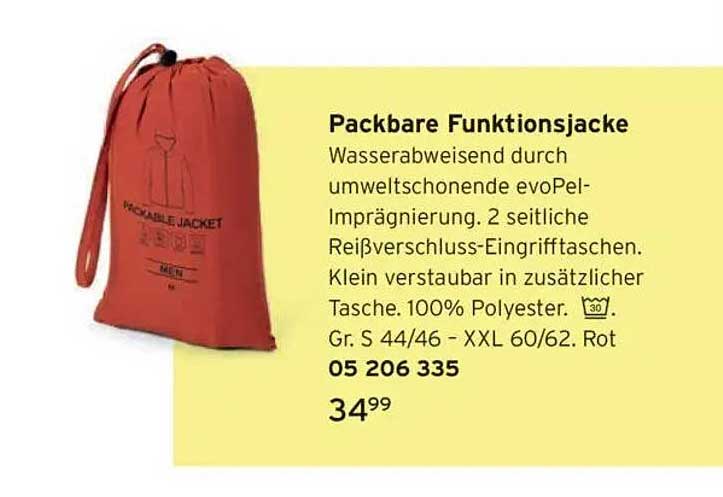 Packbare Funktionsjacke