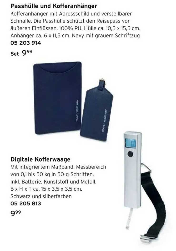 Passhülle und Kofferanhänger Set