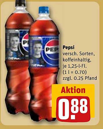 Pepsi verschiedene Sorten, koffeinhaltig, je 1,25-l-Fl.