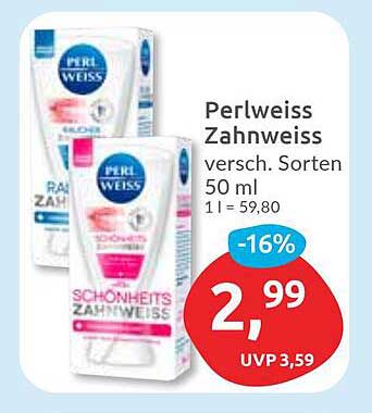Perlweiss Zahnweiss - versch. Sorten 50 ml