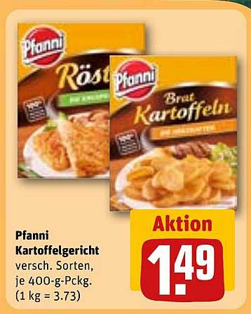 Pfanni Kartoffelgericht - verschiedene Sorten, je 400-g-Pckg.