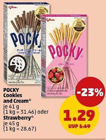 POCKY Cookies and Cream & Strawberry