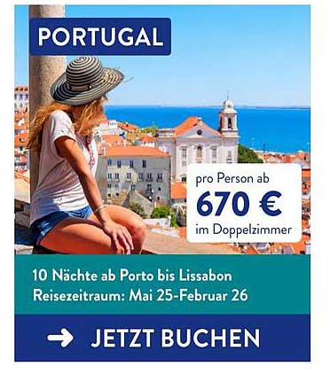 PORTUGAL – 10 Nächte ab Porto bis Lissabon