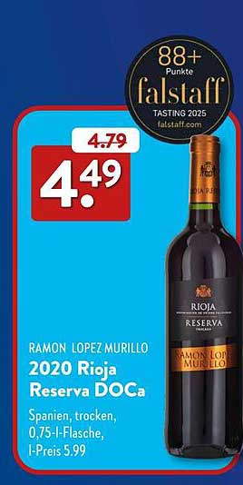 RAMON LOPEZ MURILLO 2020 Rioja Reserva DOCa