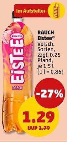 RAUCH Eistee 1,5 l - Erfrischung für heiße Tage