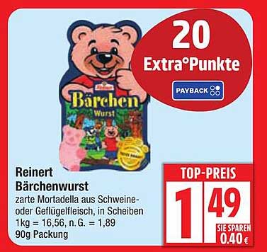Reinert Bärchenwurst 90g