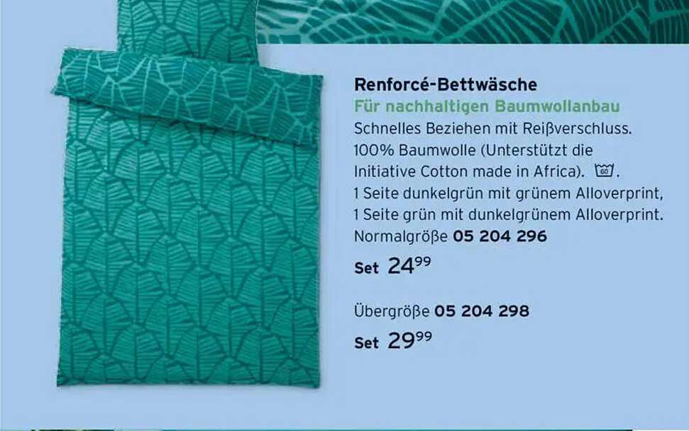 Renforce-Bettwäsche für nachhaltigen Baumwollanbau