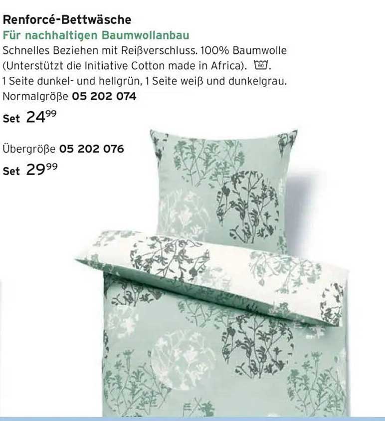 Renforce-Bettwäsche für nachhaltigen Baumwollanbau