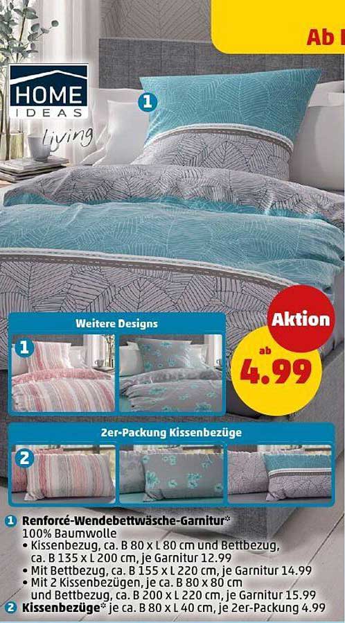 Renforce-Wendebettwäsche-Garnitur von HOME IDEAS