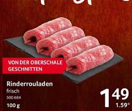 Rinderrouladen frisch - von der Oberschale geschnitten