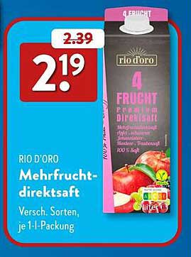 RIO D'ORO Mehrfruchtsaft 1L - Jetzt zugreifen!