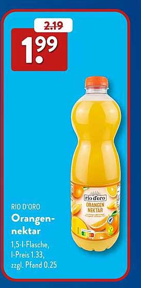 RIO D'ORO Orangensaft 1,5 l Flasche