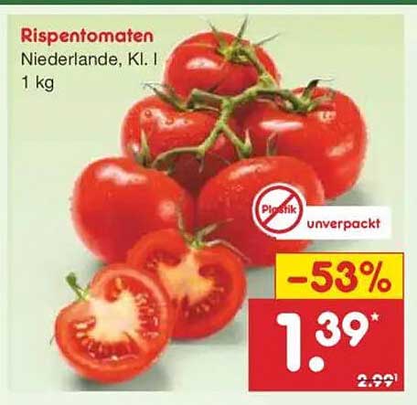 Rispen-Tomaten Niederlande, Kl. I 1 kg
