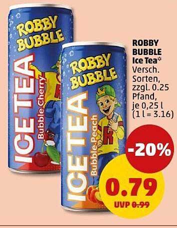 ROBBY BUBBLE Ice Tea - Verschiedene Sorten
